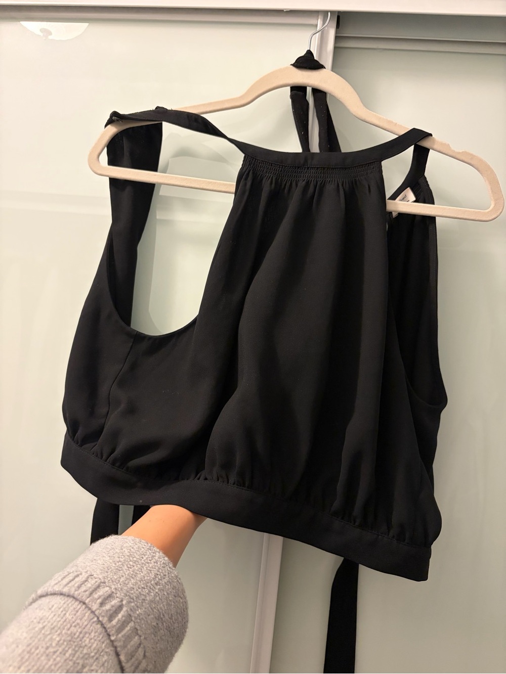 Wilfred Black Halter Camisole